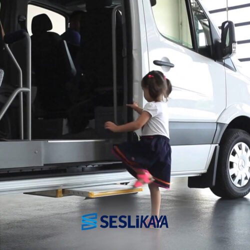 Okul Servisi Taşıtı Otomatik Kayar Kapı Uygulaması ve Montajı