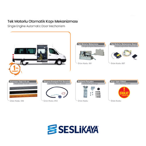 Personel Servisi ve Taşıtı Otomatik Kayar Kapı Paket 1 Montajı